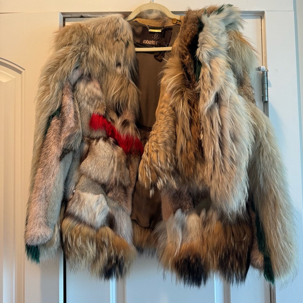 Roberto Cavalli Runway Fur Coat